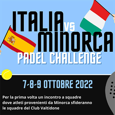 Evento internazionale di Padel a Valtidone dal 7 al 9 Ottobre 2022