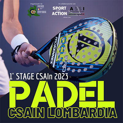 News: ASTI, 11-12 Marzo: 1° Stage CSAIn Lombardia 2023 di Padel ASTI, 11-12 Marzo: 1° Stage CSAIn Lombardia 2023 di Padel