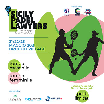 21-23-23 Maggio: Sicily Padel Lawyers CUP 2021